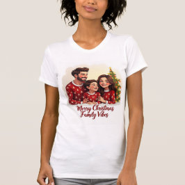 Camiseta Merry Christmas Family Vibes Shirt