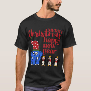 CAMISETA MERRY CHRISTMAS FIESTA PRESENTA FELIZ AÑO NUEVO 20