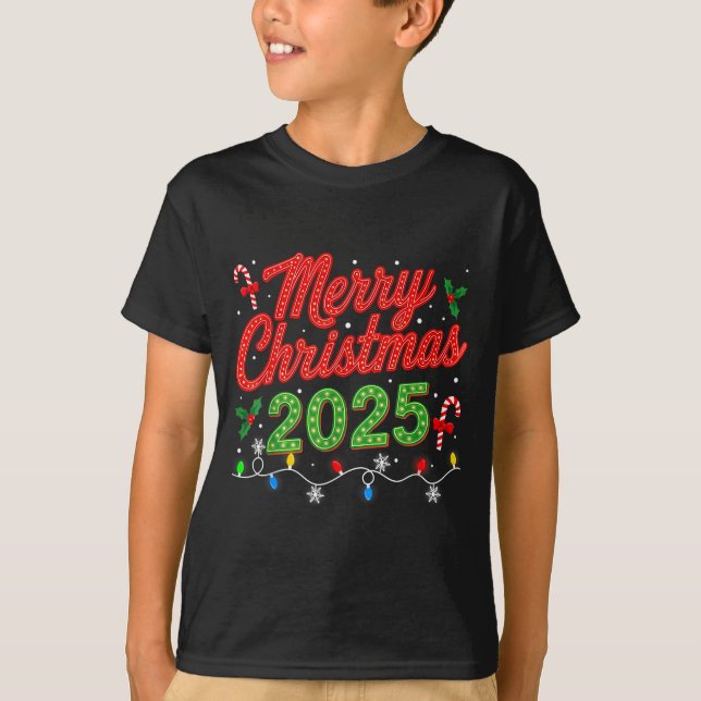 Camiseta Merry Christmas For Women Men Boys Youth Xmas  (Anverso)