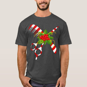 Camiseta Merry Christmas Hairstylist Funny Tool Hairdresser