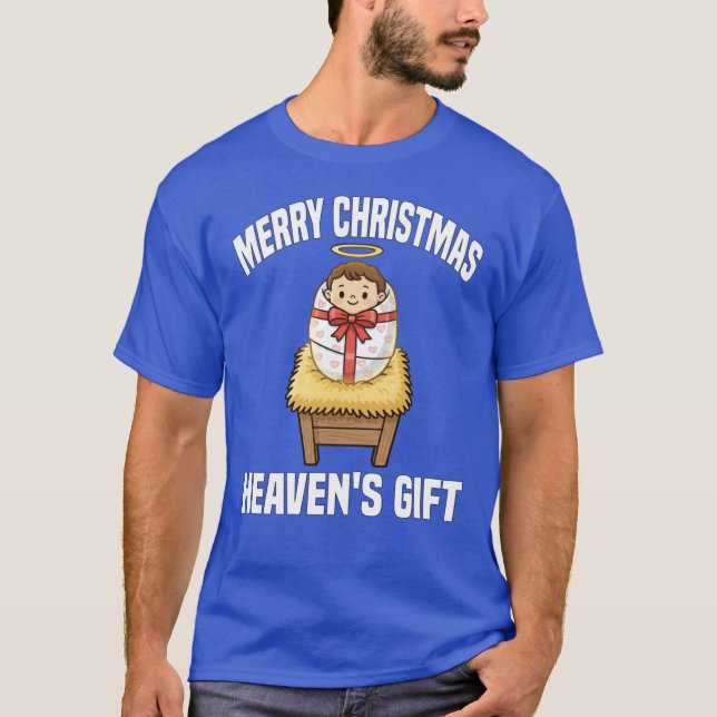 Camiseta MERRY CHRISTMAS HEAVENS GIFT Ba vintage (Anverso)