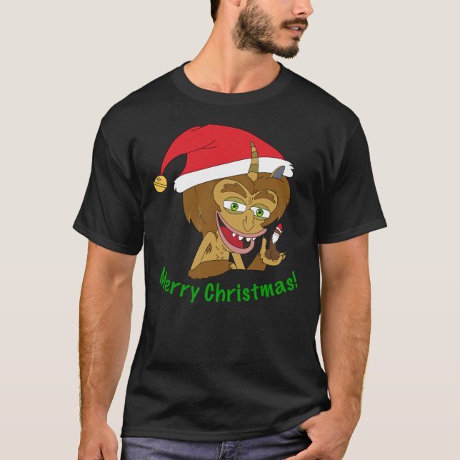 Camiseta Merry Christmas Hormone Monster - Big Mouth Classi (Anverso)