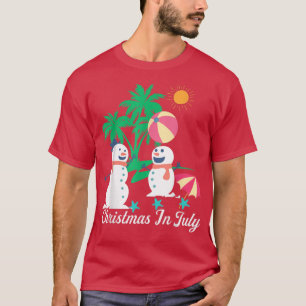 Camiseta Merry Christmas In July T s Decoration Party Suppl