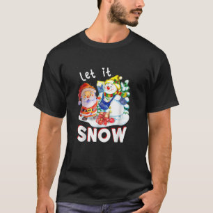 Camiseta Merry Christmas Let It Snow