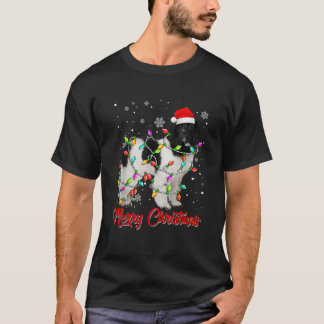 Camiseta Merry Christmas Lights Newfoundland Dog Funny Dog 