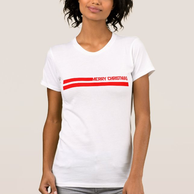 Camiseta merry christmas lines (Anverso)