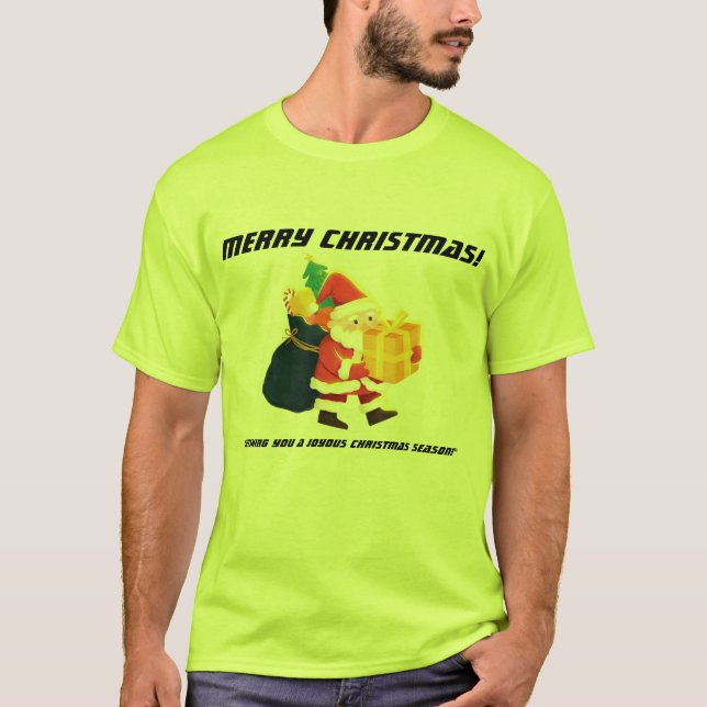 Camiseta Merry Christmas Magic-Tee Verde Guapo Super (Anverso)