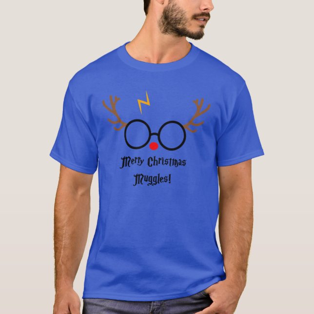 Camiseta Merry Christmas Muggles Gift For Christmas friends (Anverso)