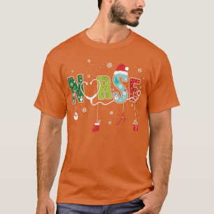 Camiseta Merry Christmas Nurs Life Stethoscope Navidades X