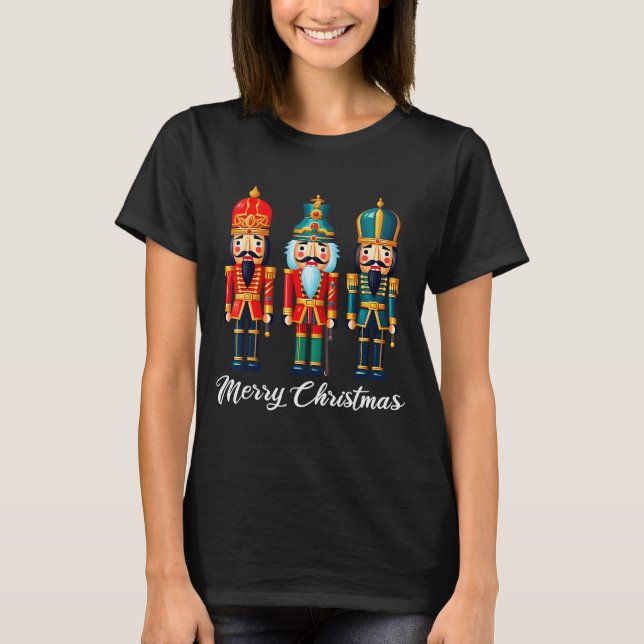 Camiseta Merry Christmas Nutcracker Ballet Festive Xmas Men (Anverso)