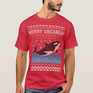 Camiseta Merry Christmas Orca Whale Ugly Christmas As Boy A
