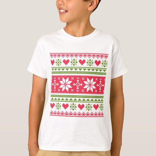 Camiseta Merry Christmas pattern 3 (Anverso)