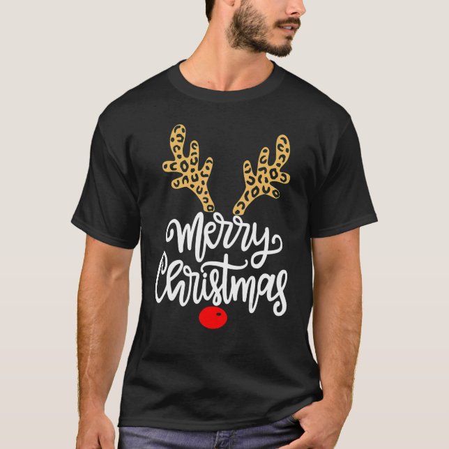 Camiseta Merry Christmas  Reindeer Christmas  Family Women (Anverso)
