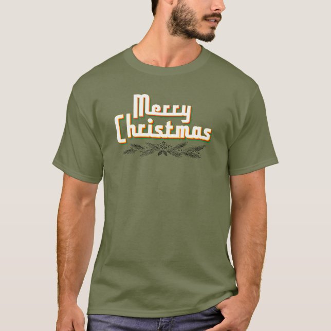 Camiseta Merry Christmas Retro 80’s (Anverso)