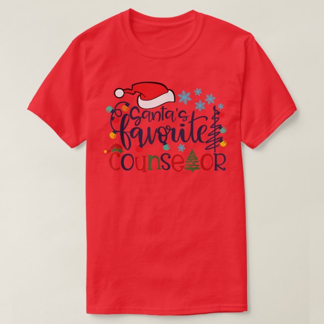 Camiseta Merry Christmas Santa Squad Funny Santas Favorite  (Diseño del anverso)