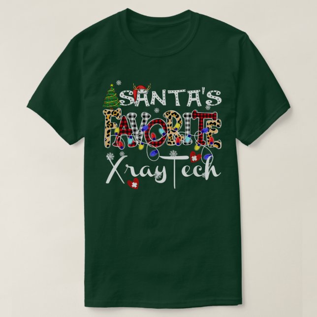 Camiseta Merry Christmas Santas Favorite Xray Tech Xmas Lig (Diseño del anverso)