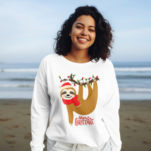 Camiseta Merry Christmas Sloth   Vacaciones