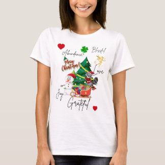 Camiseta Merry Christmas T-shirt | Joy, Love & Abundance