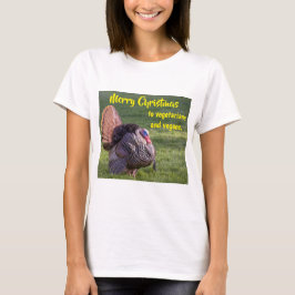 Camiseta Merry Christmas to vegetarians & vegans