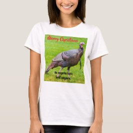 Camiseta Merry Christmas to vegetarians & vegans