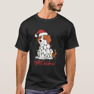 Camiseta Merry Christmas Tree Beagle Dog Dueño De Cachorros