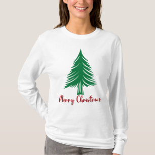 Camiseta Merry Christmas Tree de manga larga