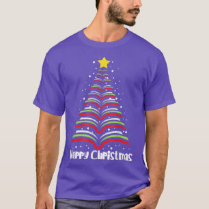 Camiseta Merry Christmas Tree Love Leer libros Bibliotecari