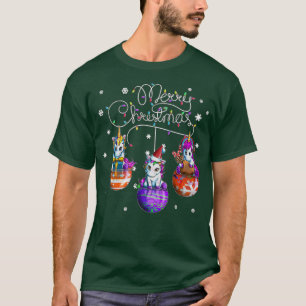 Camiseta Merry Christmas Unicorn Bauble Motif Christmas Par