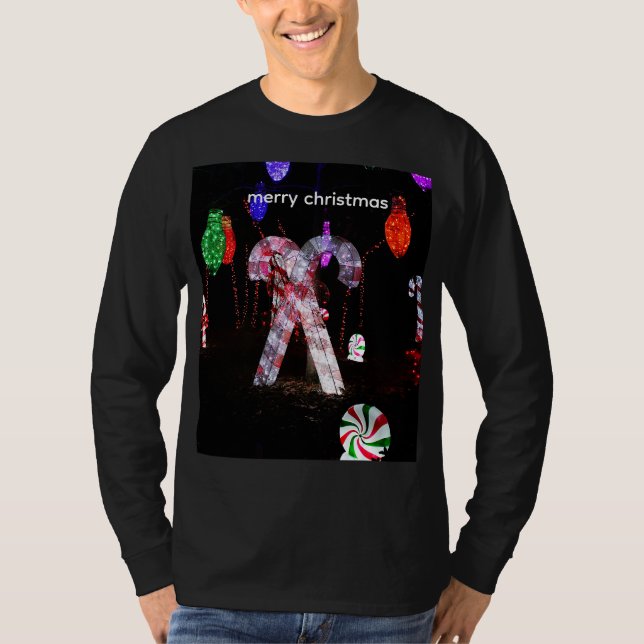 CAMISETA MERRY CHRISTMAS  UNISEX LONG SLEEVE SHIRT (Anverso)
