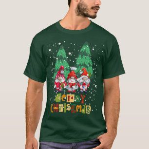 CAMISETA MERRY CHRISTMAS WITH GNOMES WINTER HOLIDAYS