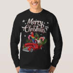 Camiseta Merry Christmas Xmas Tree Red Truck Parrot Santa H<br><div class="desc">Feliz Navidad Navidad Árbol de Navidad Camión Rojo Parrot Santa Hat</div>