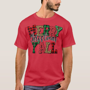 Camiseta Merry Christmas Y'all, Buffalo Christmas and Cheet