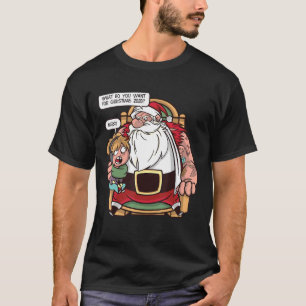 Camiseta Merry Christmask Navidades Santa Claus Cute
