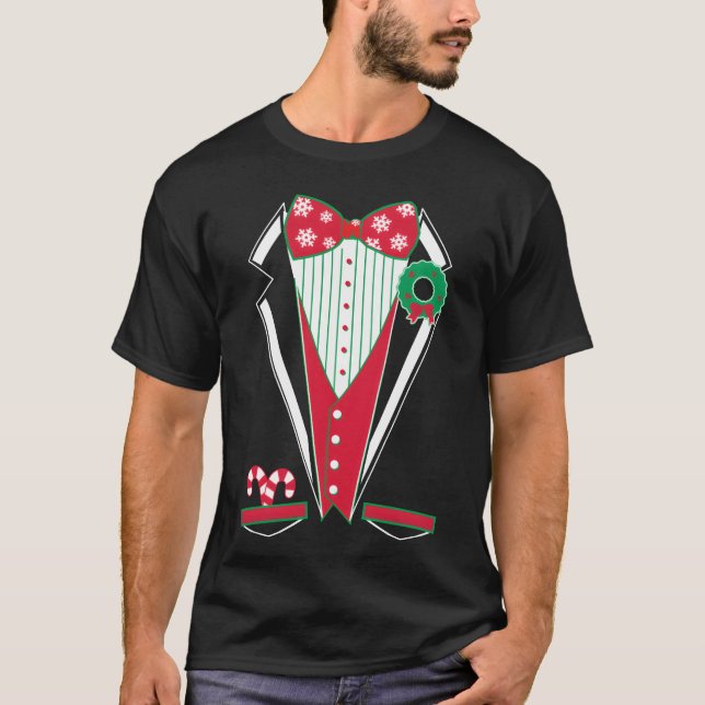Camiseta Merry Christmasuedo Green divertido (Anverso)