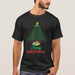 Camiseta Merry Christmath Merry Christmas Tree Math Funny X