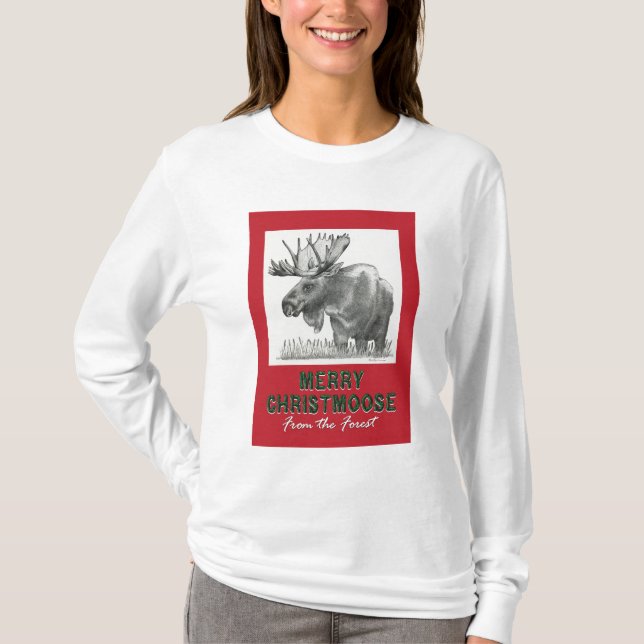 Camiseta Merry Christmoose (Anverso)