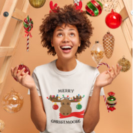 Camiseta Merry Christmoose Funny Navidades