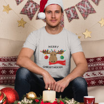 Merry Christmoose Funny Navidades