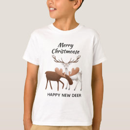Camiseta Merry Christmoose Happy New Deer