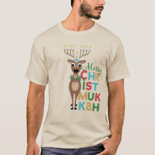 Camiseta Merry Christmukkah Reindeer