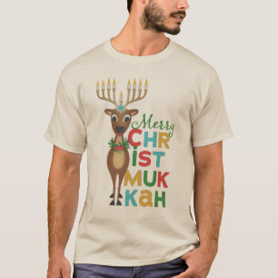Camiseta Merry Christmukkah Reindeer