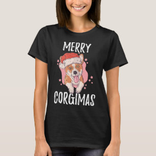 Camiseta Merry Corgimas Pembroke Welsh Corgi Graciosa Chris