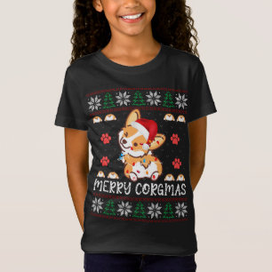 Camiseta Merry Corgmas Santa Claus Corgi Perro árbol de nav