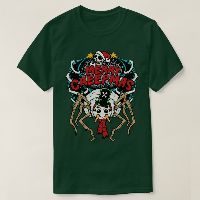 Camiseta Merry Creepmas Horror TShirt (Diseño del anverso)