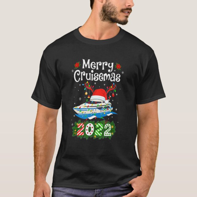 Camiseta Merry Cruisemas 2022 Christmas Santa Reindeer Crui (Anverso)