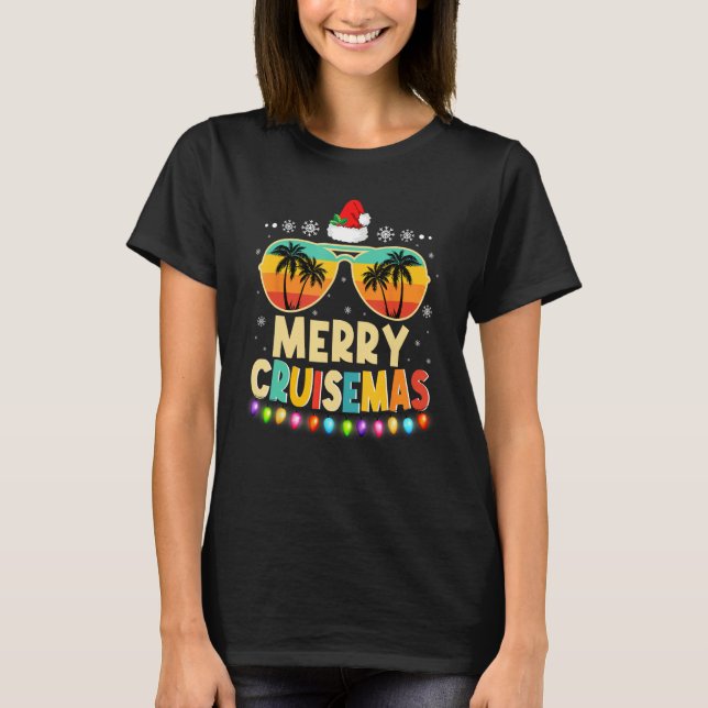 Camiseta Merry Cruisemas 2023 Funny Christmas Santa Reindee (Anverso)