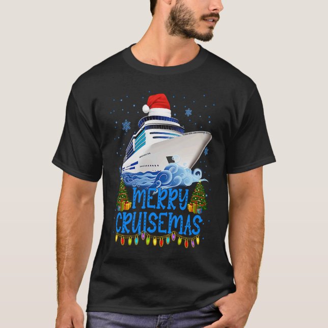 Camiseta Merry Cruisemas Family Cruise Christmas 2022  Boat (Anverso)