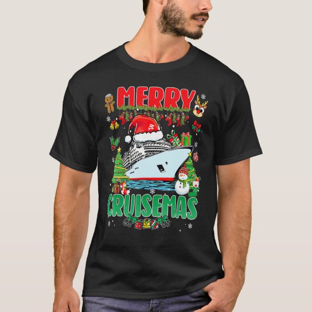 Camiseta Merry Cruisemas Family Cruise Santa Christmas 2022 (Anverso)