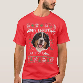 Camiseta Merry Dogmas Navidades Pastores Australianos Ugl