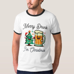 Camiseta Merry Drunk Funny Navidades
